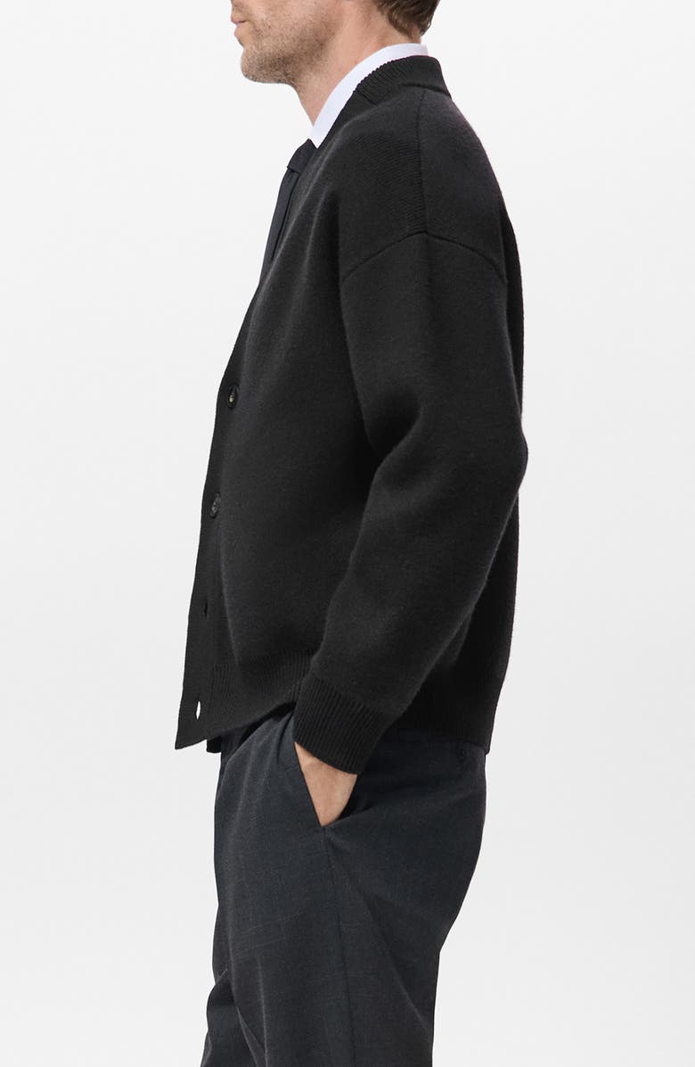 MANGO Relaxed Fit V-Neck Cardigan, Alternate, color, 