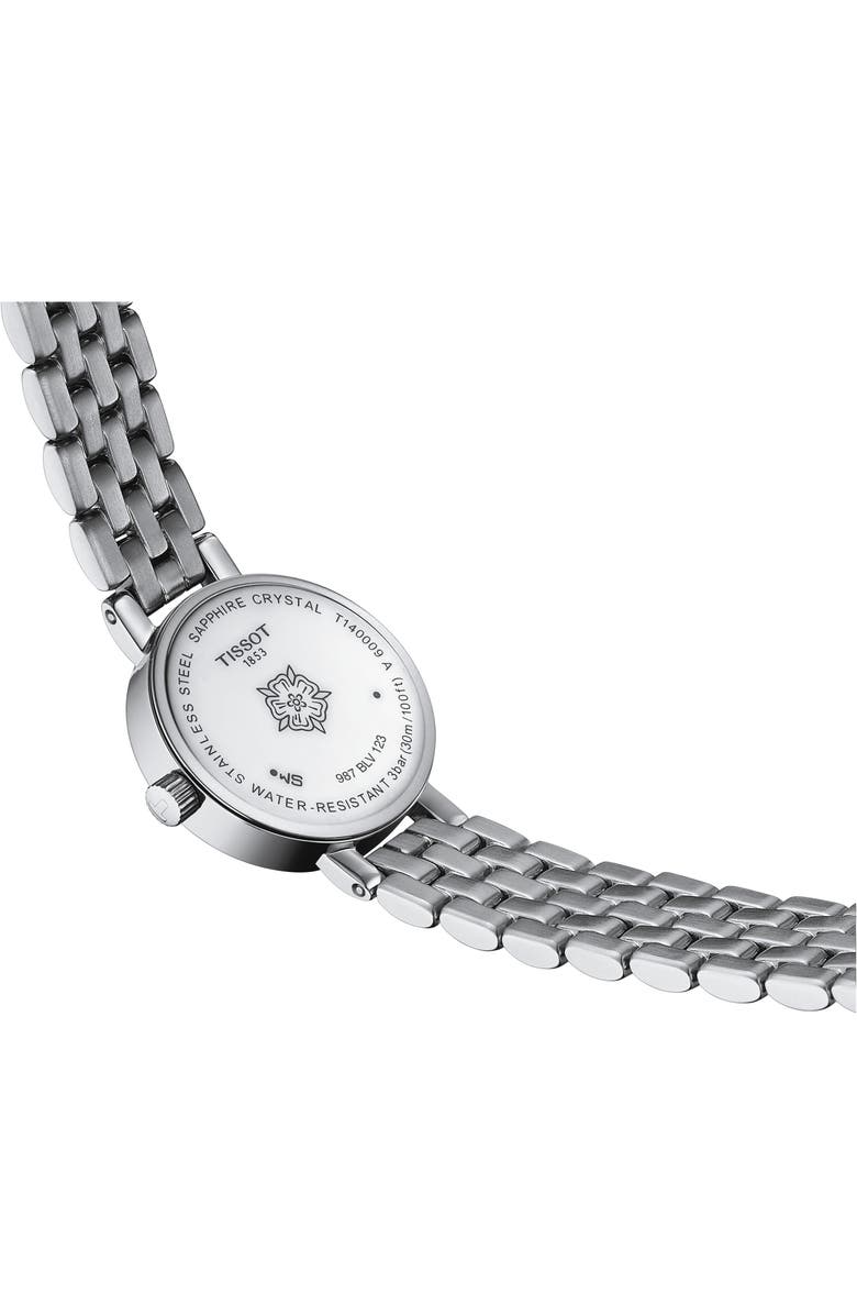 Tissot Lovely Round Mother-of-Pearl Bracelet Watch, 19.5mm, Alternate, color, 