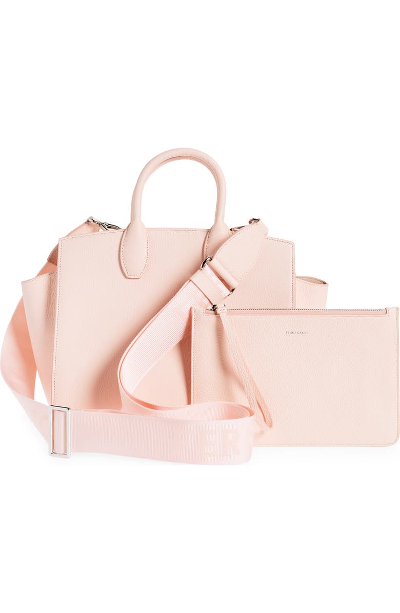 FERRAGAMO Small The Studio Soft Leather Top Handle Bag, Alternate, color,