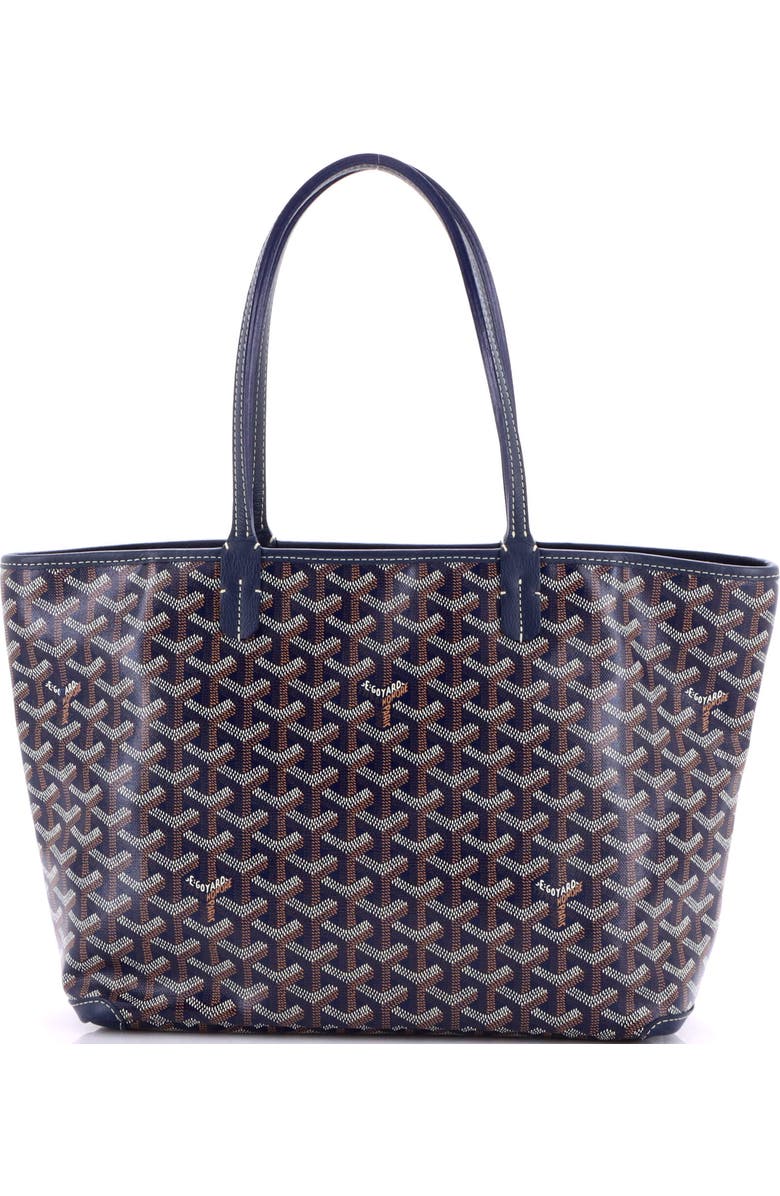 Pre-Owned Goyard Artois Tote Coated Canvas PM, Main, color, Blue