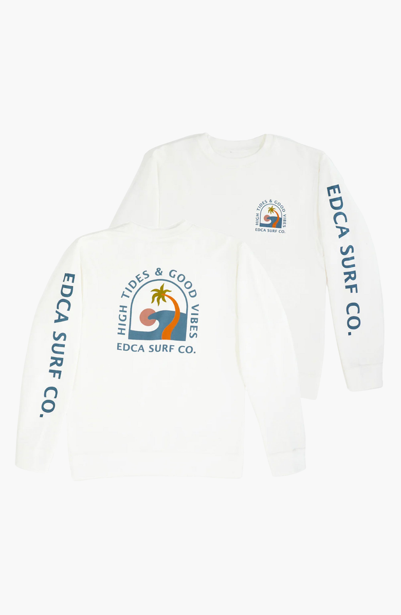 Everyday California Sublime Crewneck Sweater, Alternate, color, Off-White