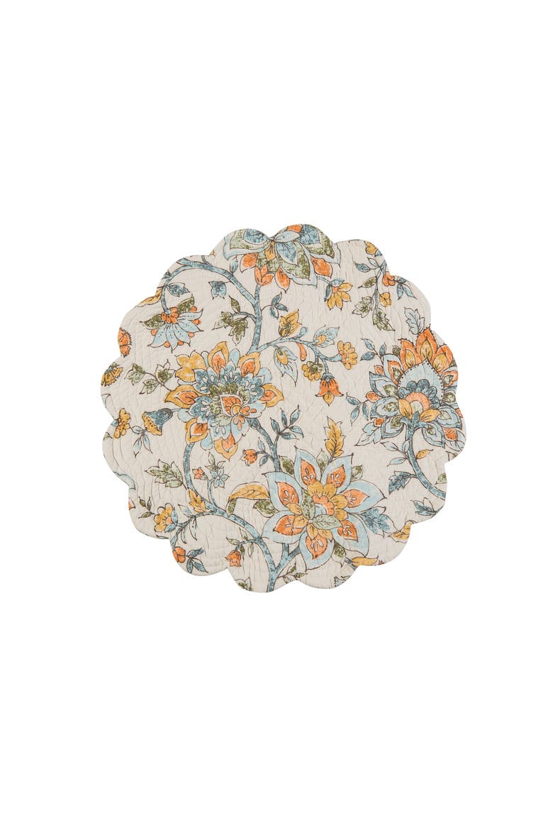 Ainsley Round Placemats Set of 6, 17", Alternate, color, Off-White