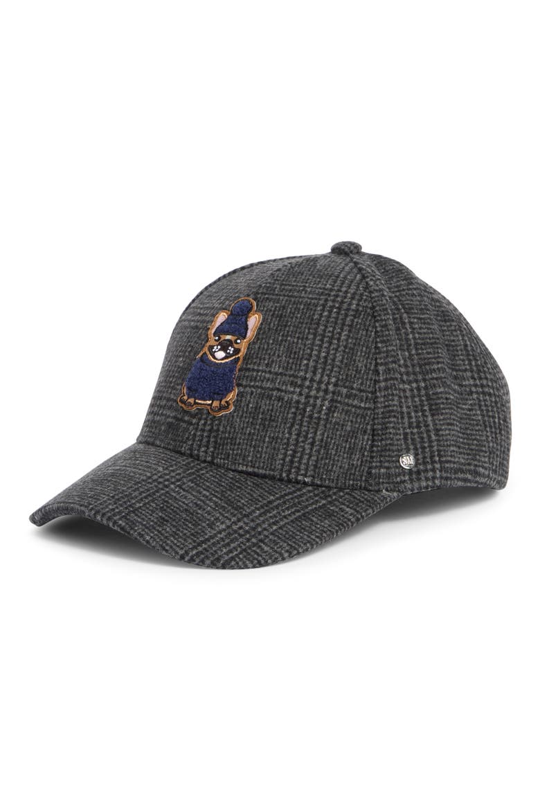 Pup Embroidered Patch Baseball Cap, Main, color, GREY