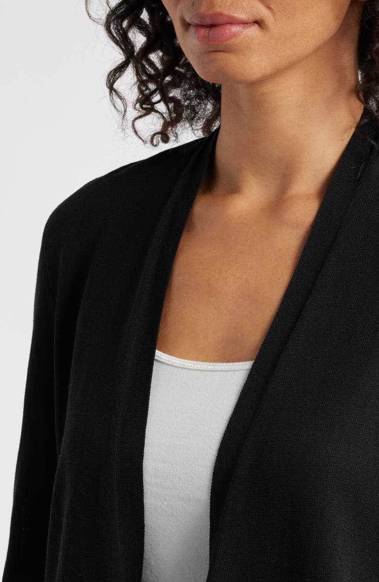 KASPER Long Sleeve Knit Cardigan Sweater, Alternate, color, 