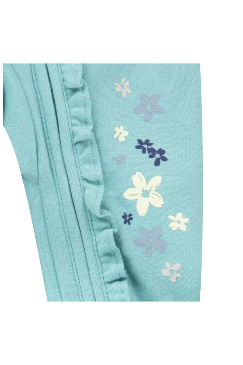 Fresh Cut Ruffle Long Sleeve Footie, Alternate, color, GREEN FROST