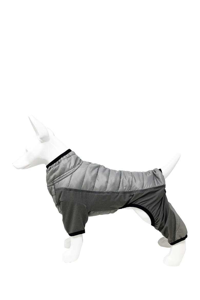 'Aura-Vent' Lightweight 4-Season Stretch & Quick-Dry Full Body Dog Jacket - Small, Alternate, color, GREY