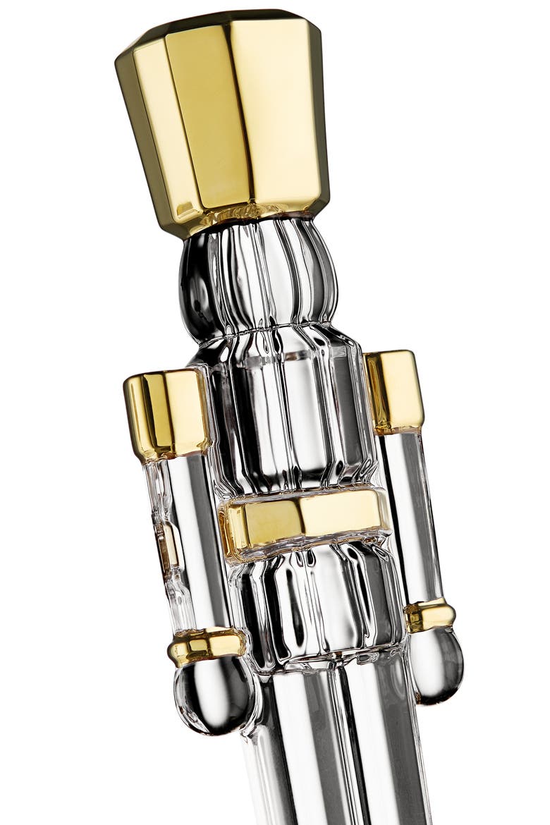 Gilded Standing Nutcracker Ornament, Alternate, color, NO COLOR