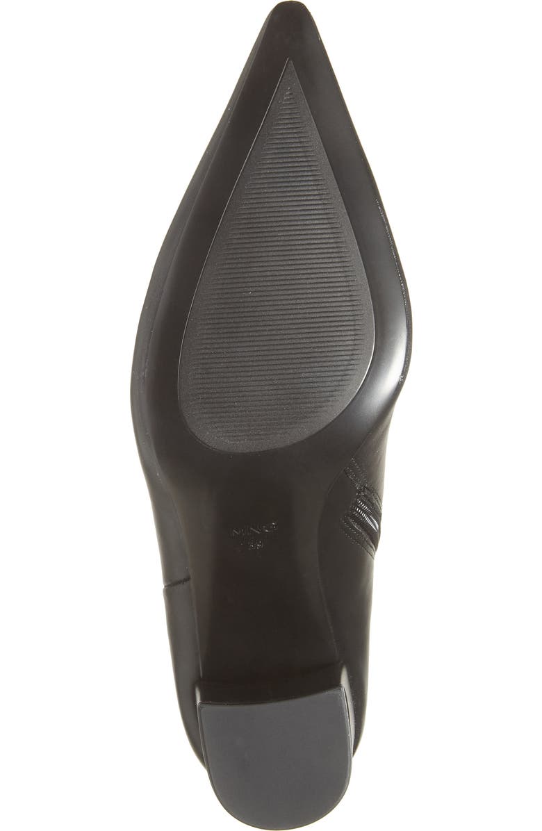 MANGO Cobo Block Heel Bootie, Alternate, color, Black