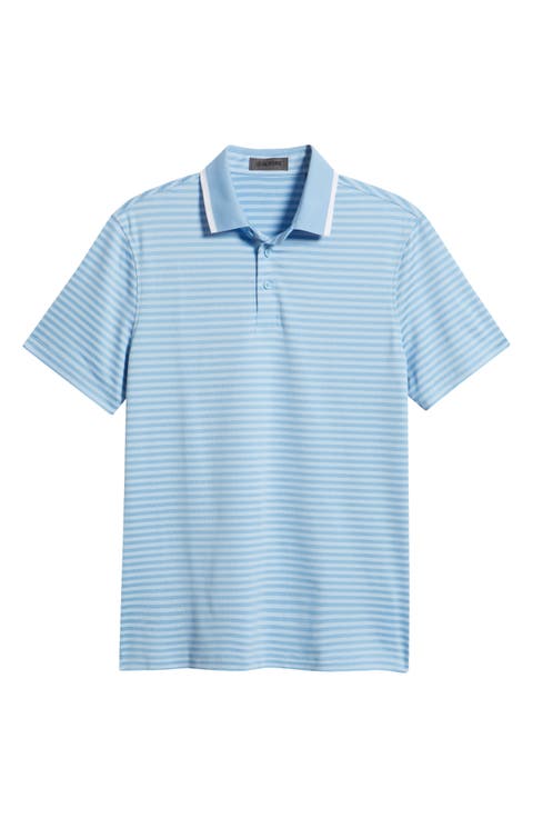 Stripe Mesh Polo