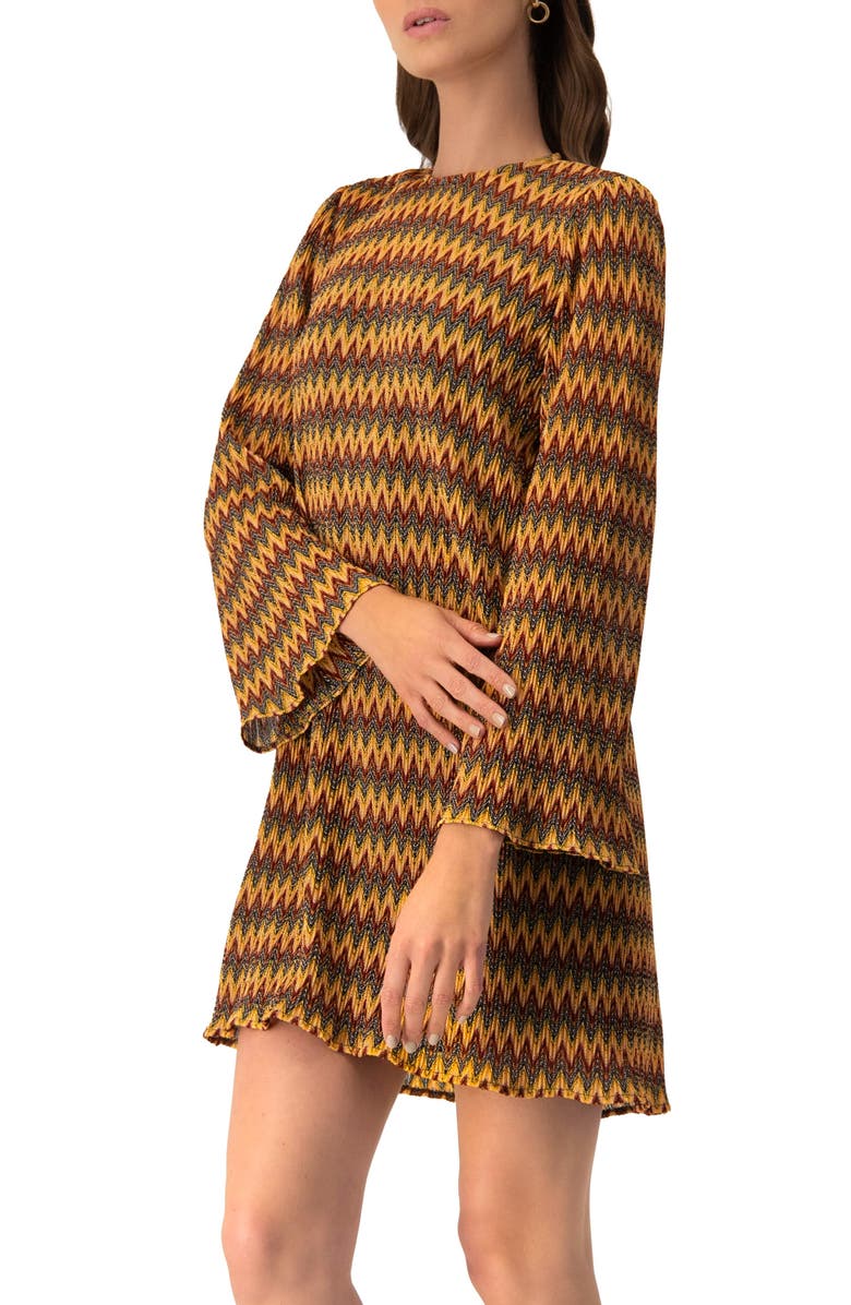 IVONNE Short Knit Dress with Headband, Alternate, color, Multicolor