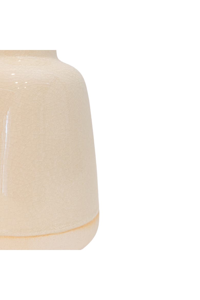 Smooth Tapered Bud Vase White Stoneware, Alternate, color, White
