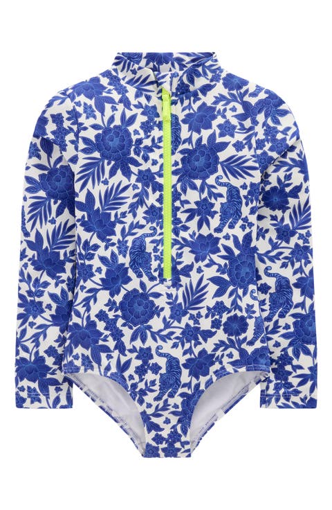 Kids' Long Sleeve One-Piece Rashguard Swimsuit (Toddler, Little Kid & Big Kid)