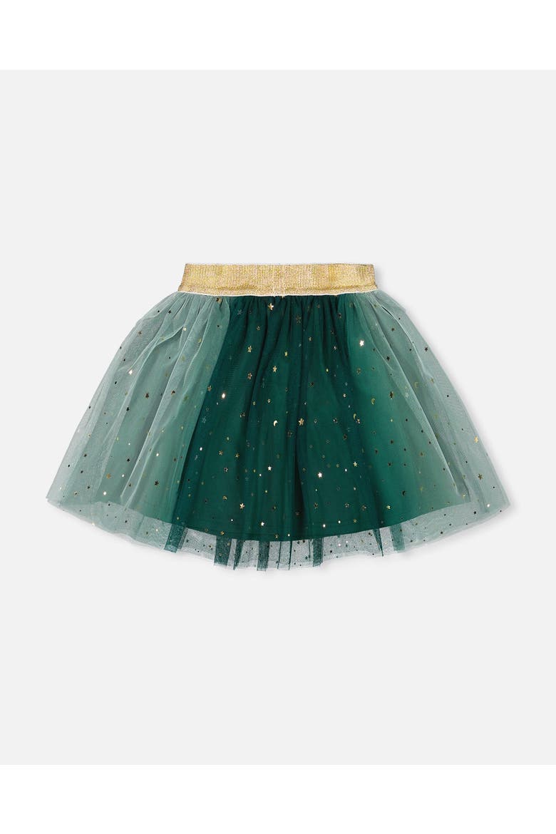 Mesh Skirt with Bow, Alternate, color, Forest Green