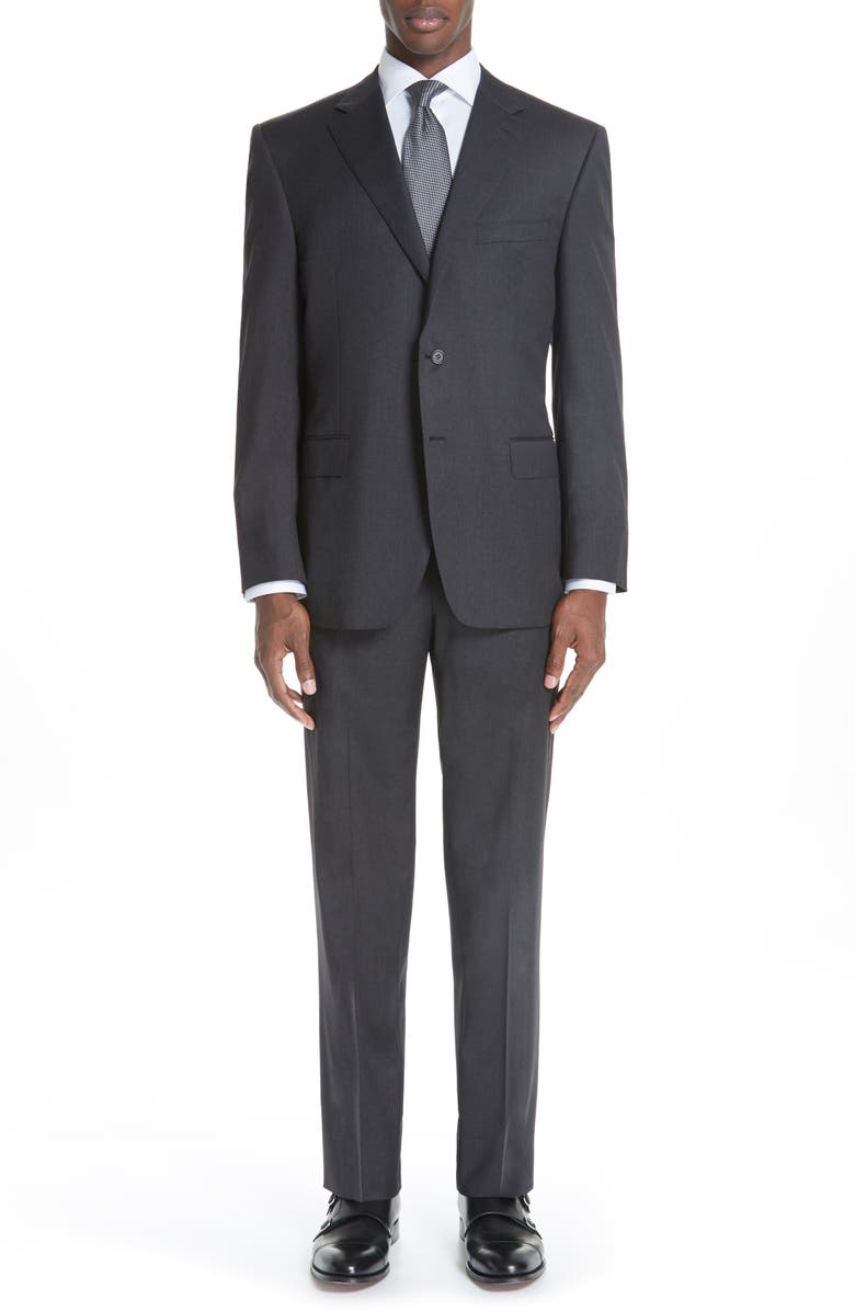 Canali Classic Fit Wool Suit, Main, color, 
