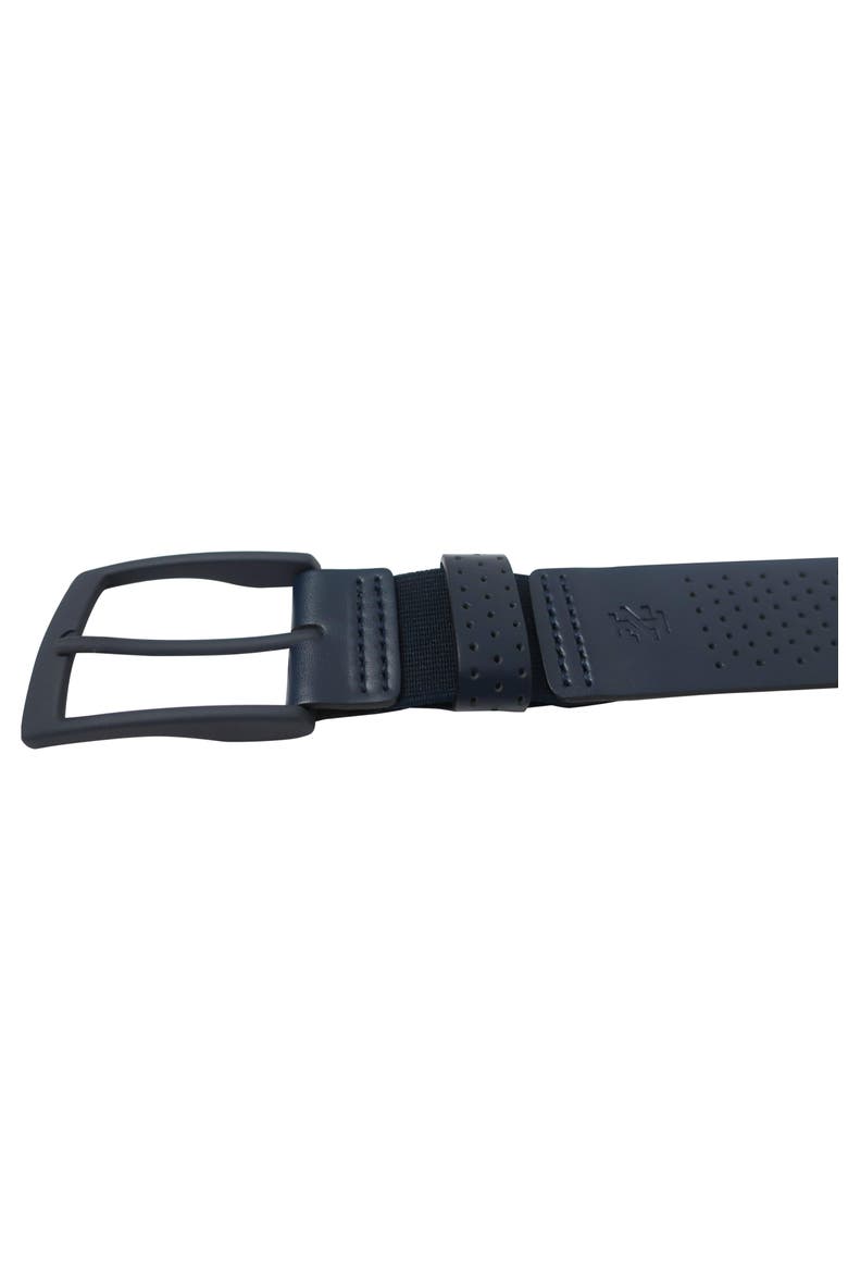 Comfort Stretch Perforated Leather Golf Belt, Alternate, color, Navy
