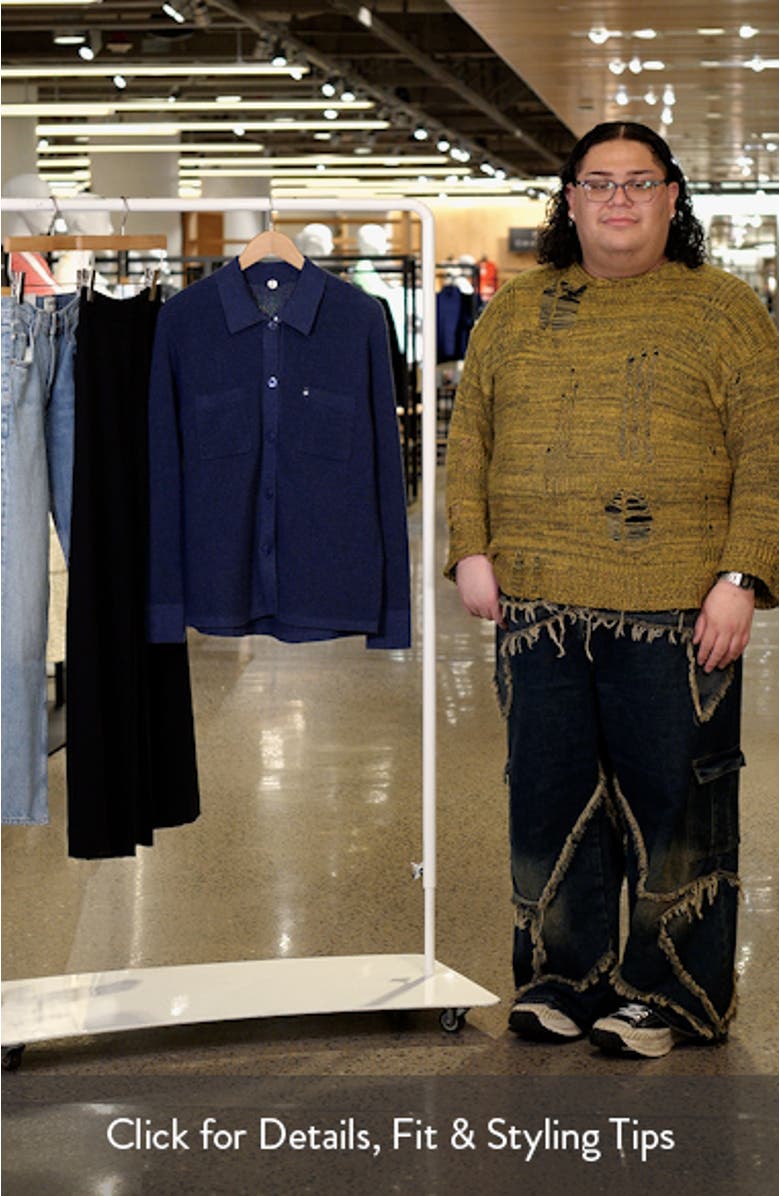 Jamie Waffle Stitch Cotton Sweater, sales video thumbnail