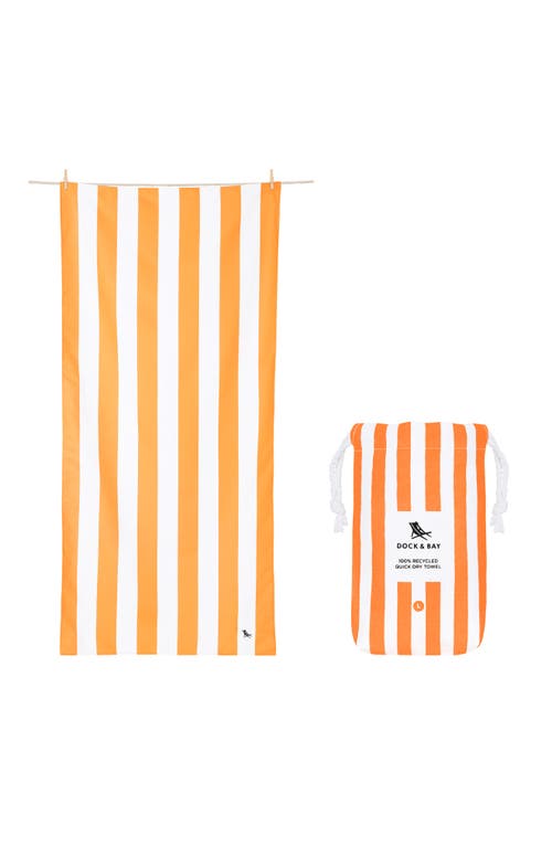 Dock & Bay Quick Dry Beach Towel in Ipanema Orange 