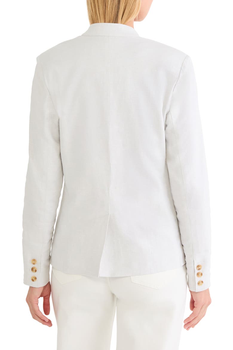Eva Linen Blend Blazer, Alternate, color, SILVER WISP