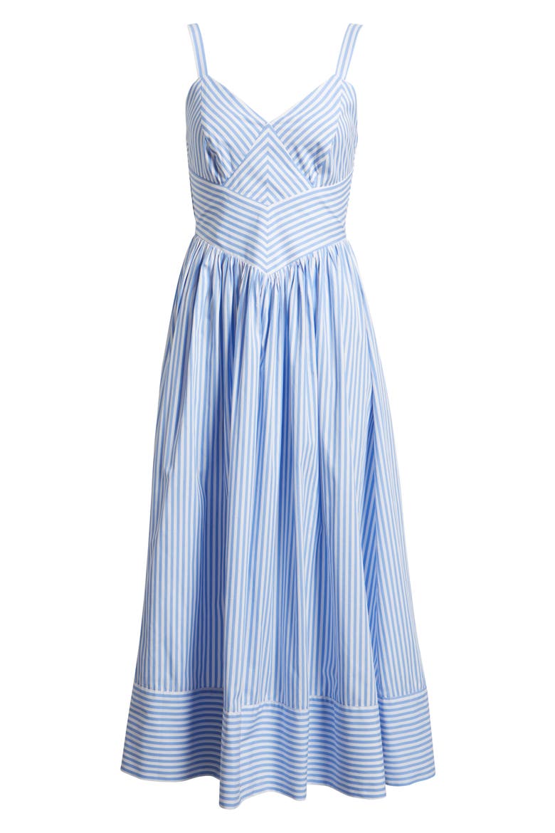 Stripe Midi Sundress, Alternate, color, SKY BLUE STRIPE