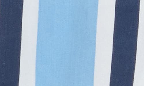 Love By Design April V-neck Vest In Chambray Stripe
