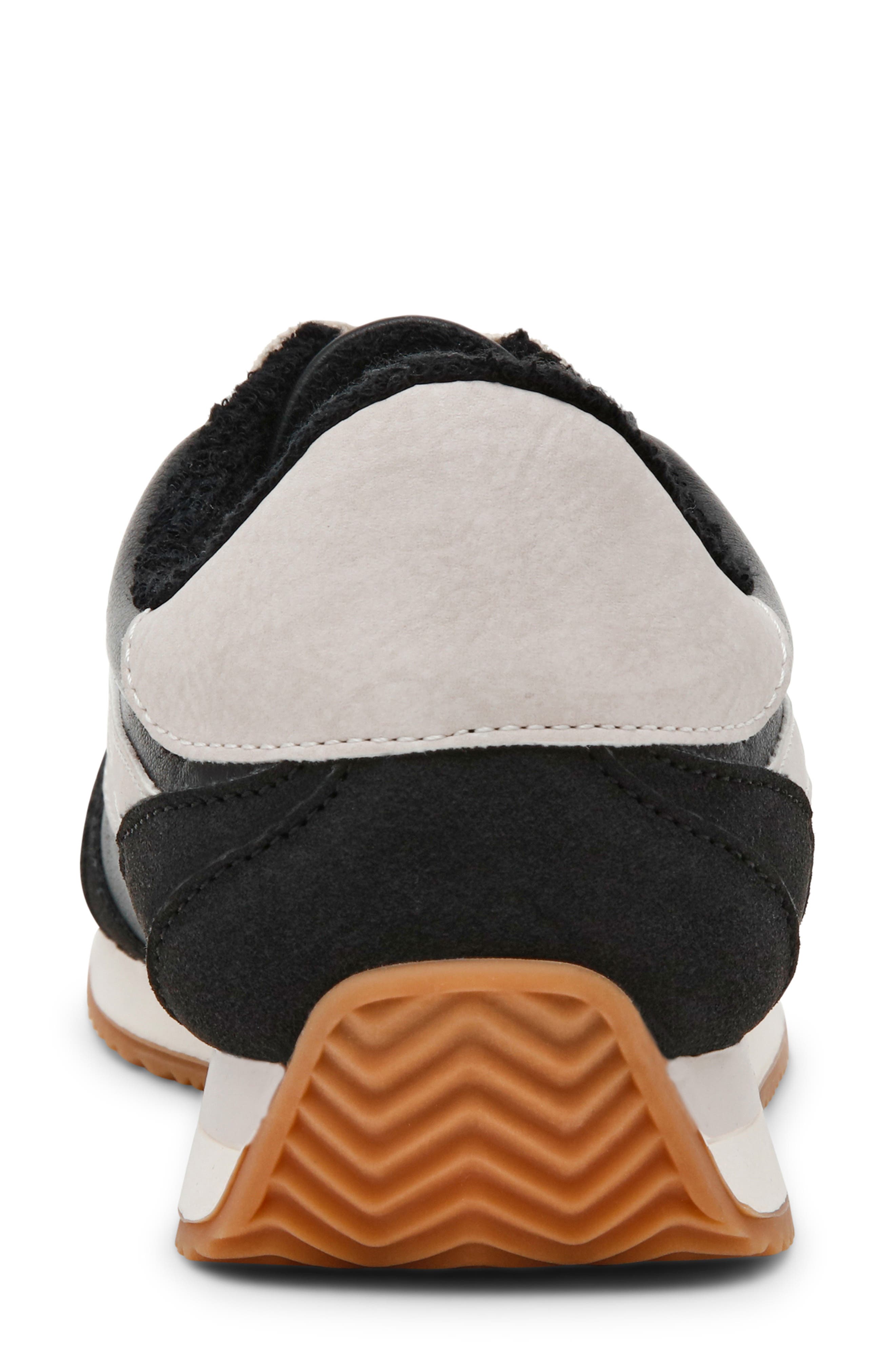 DV by Dolce Vita Hype Faux Shearling Lined Sneaker, Alternate, color, Black Suede