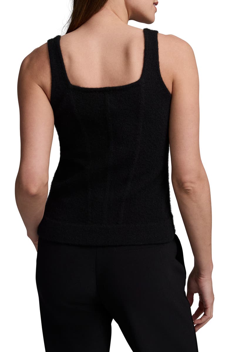 NIC+ZOE Luxe Cashmere Sweater Tank, Alternate, color, Caviar