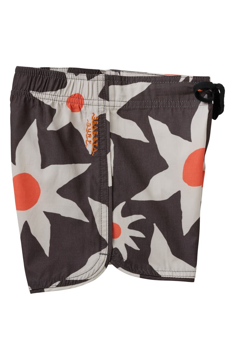SEAESTA SURF Kids' Sun Daze Charcoal Board Shorts, Alternate, color,