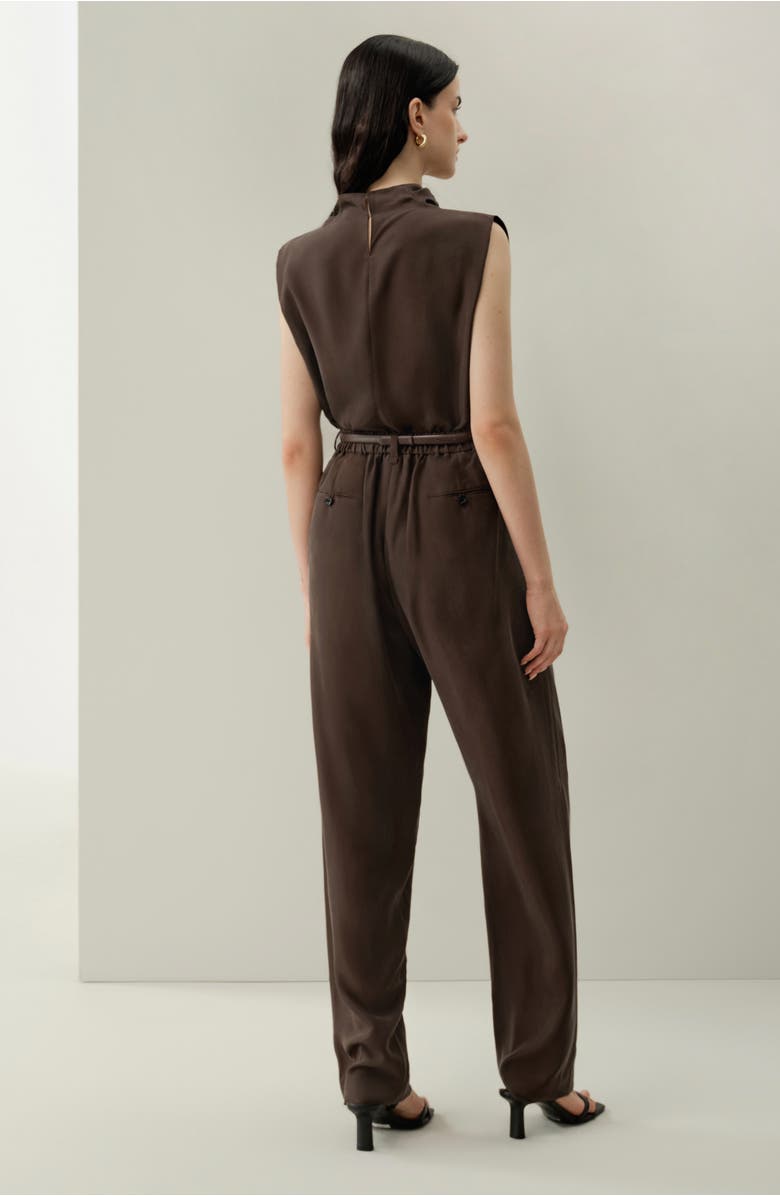 Lilysilk Silk Habotai Sleeveless Top, Alternate, color, Toffee