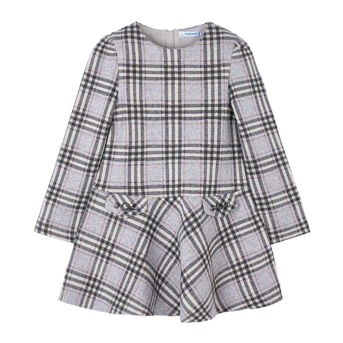 Mayoral Kids'  Roma Pleated Dress In Brown