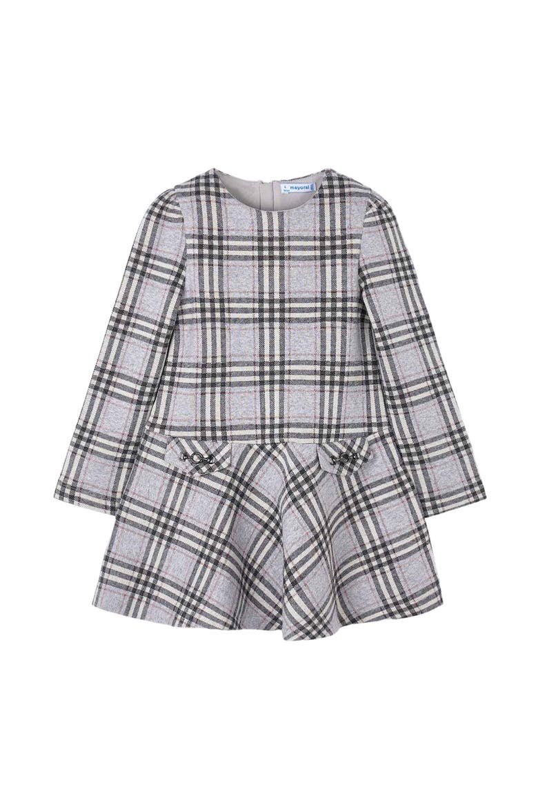 Roma Pleated Dress, Main, color, Grey