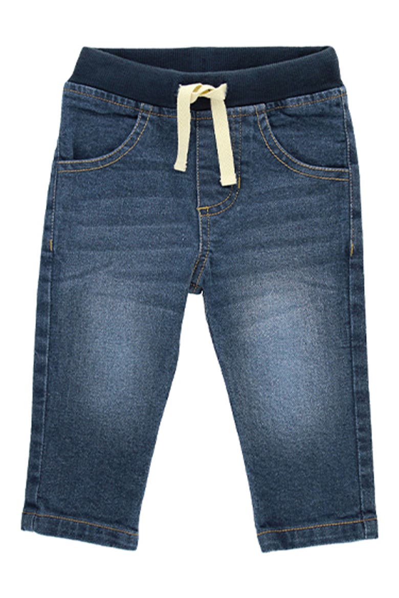 Drawstring Pull-On Jeans, Main, color, BLUE