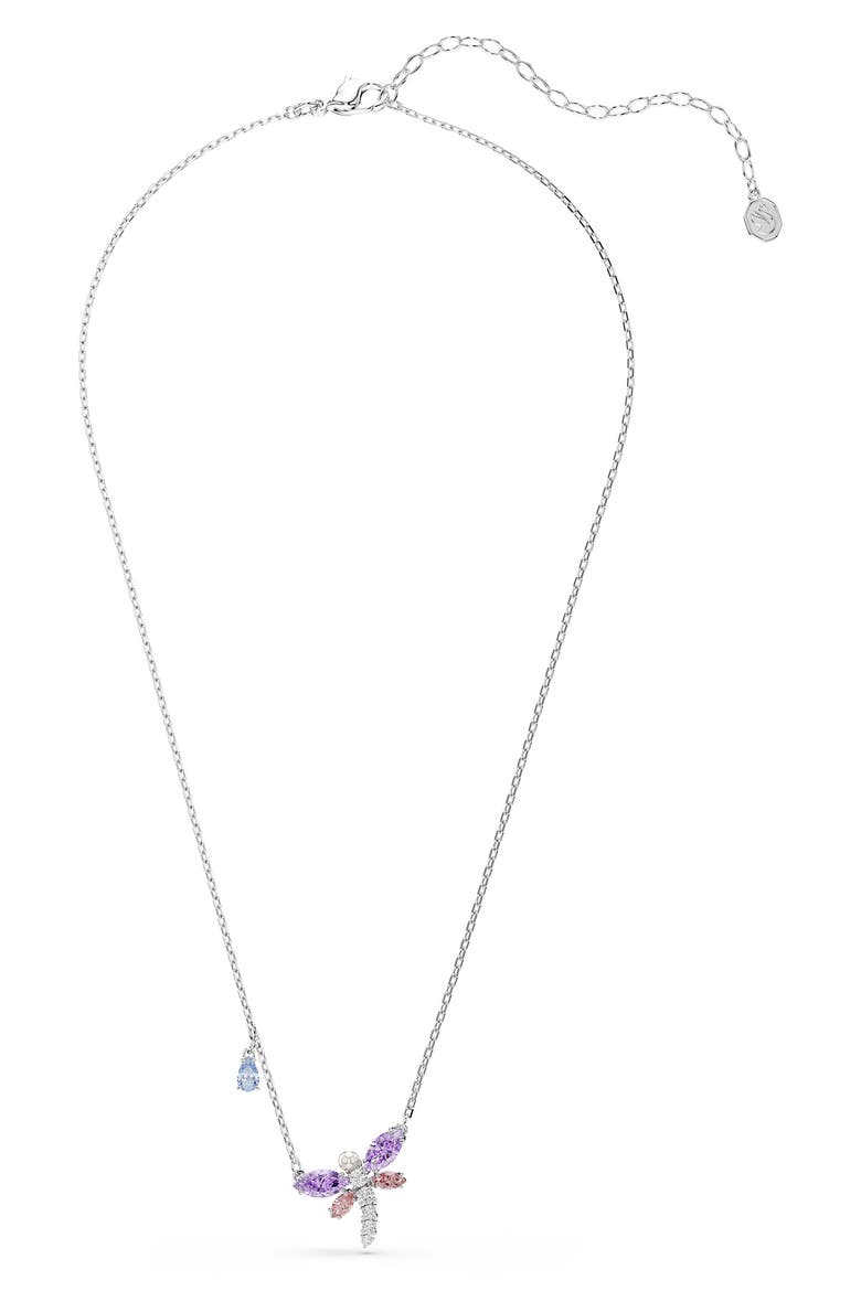 x Ariana Grande Multicolor Crystal Pendant Necklace, Alternate, color, SILVER/ MULTI