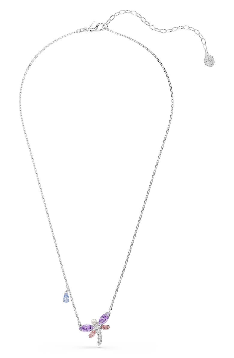 Swarovski Multicolor Crystal Pendant Necklace, Alternate, color, 
