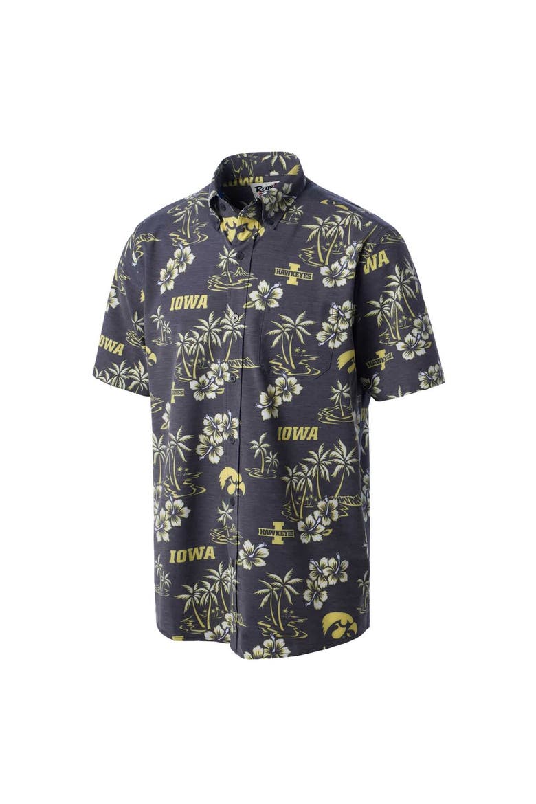 Men's Reyn Spooner Black Iowa Hawkeyes Classic Button-Up Shirt, Alternate, color, Black