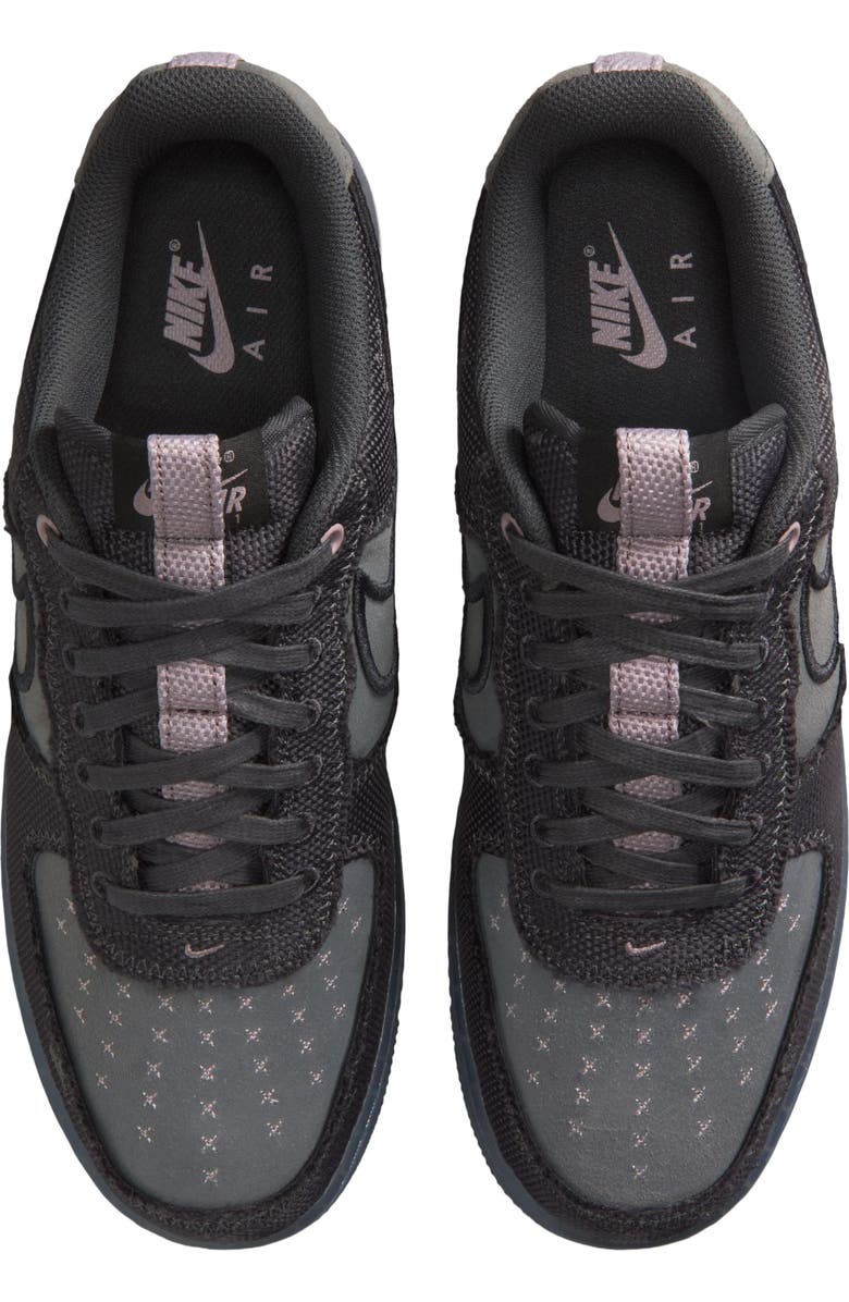 Nike Air Force 1 '07 LV8 Basketball Sneaker, Alternate, color, Anthracite/ Black/ Iron Grey
