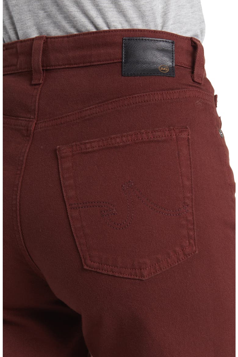 Saige Mid Rise Ankle Wide Leg Jeans, Alternate, color, DARK PLUM
