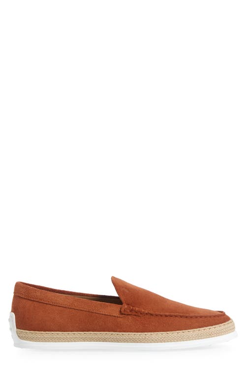 Tod's Espadrille Loafer In Terracotta