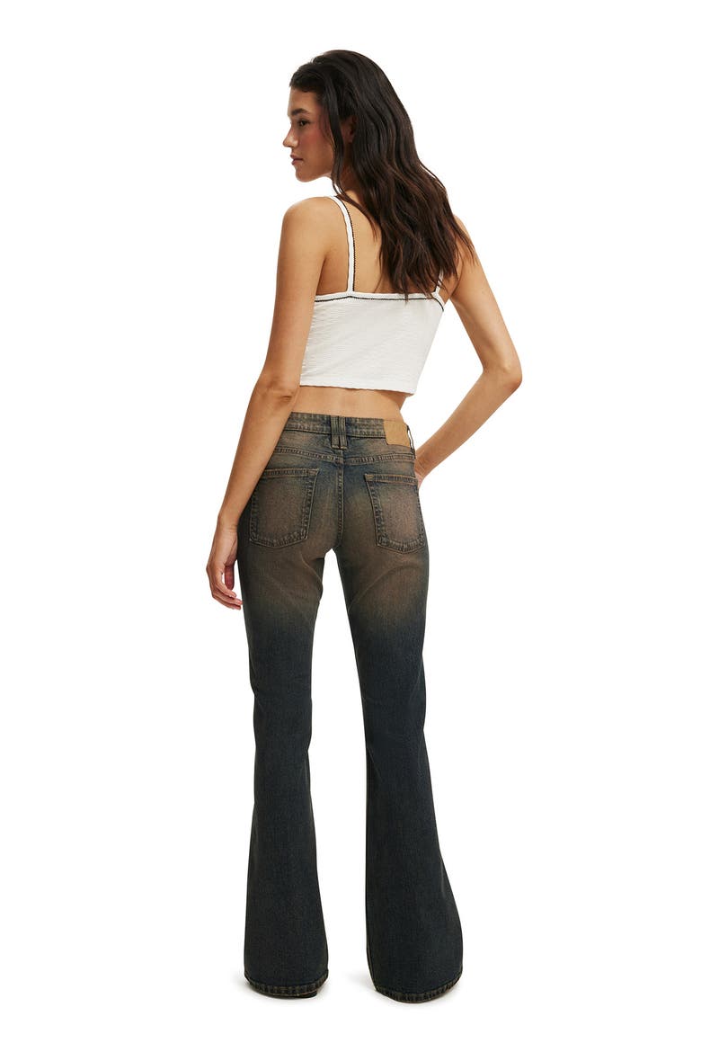 Women's Low Rise Bootcut Jean, Alternate, color, Cinnamon Blue