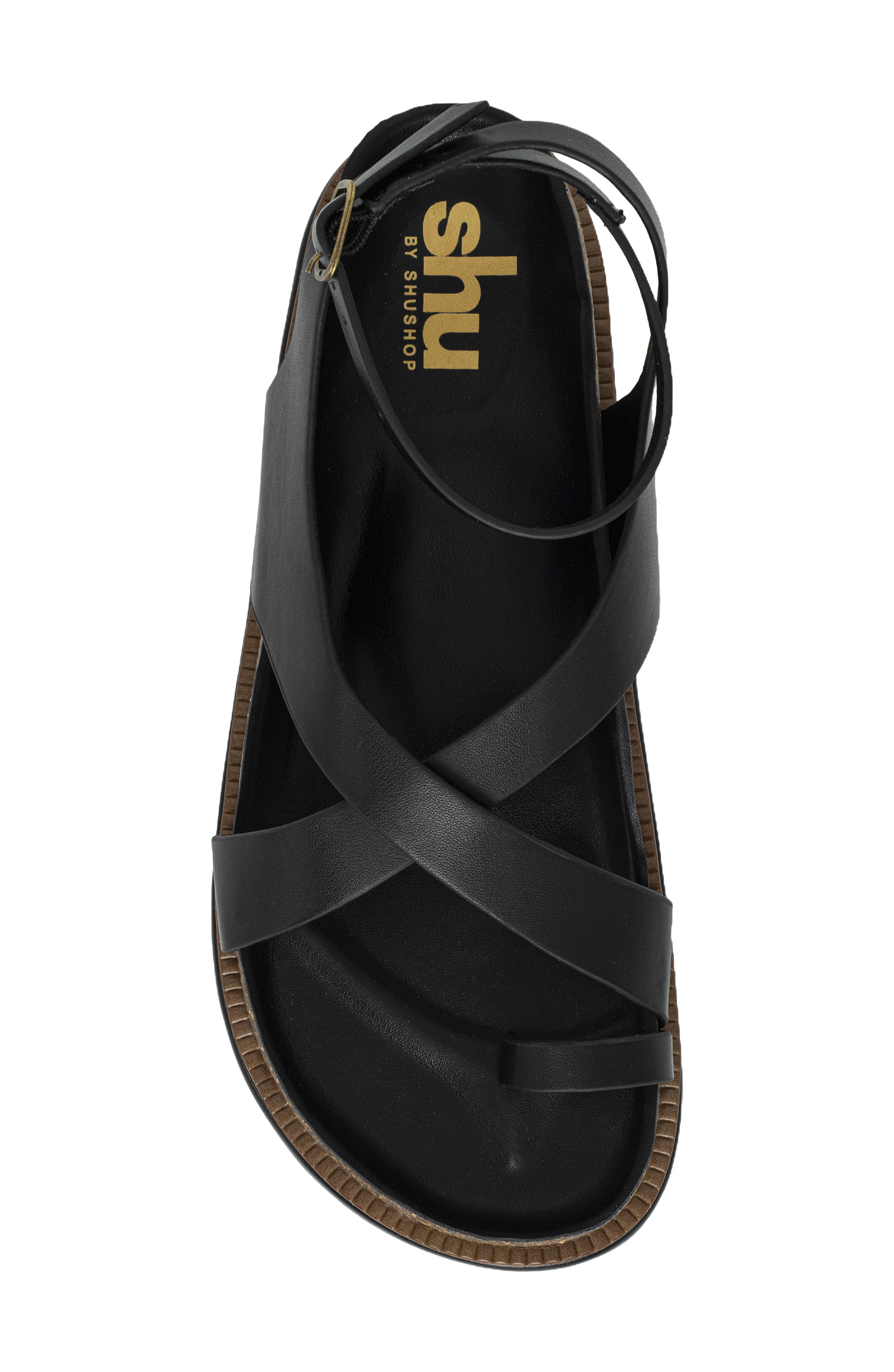 SHUSHOP Carol Sandal, Alternate, color, Black
