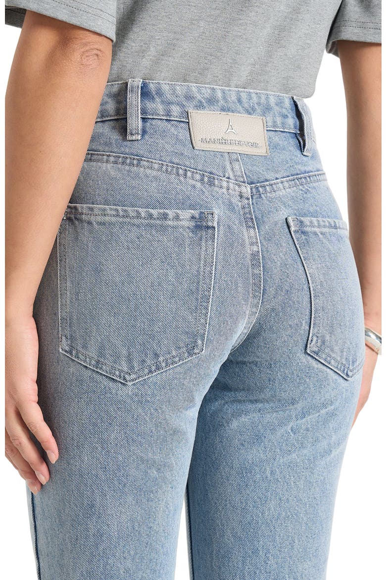 Abbie Stacked Fit And Flare Jean, Alternate, color, Mid Blue