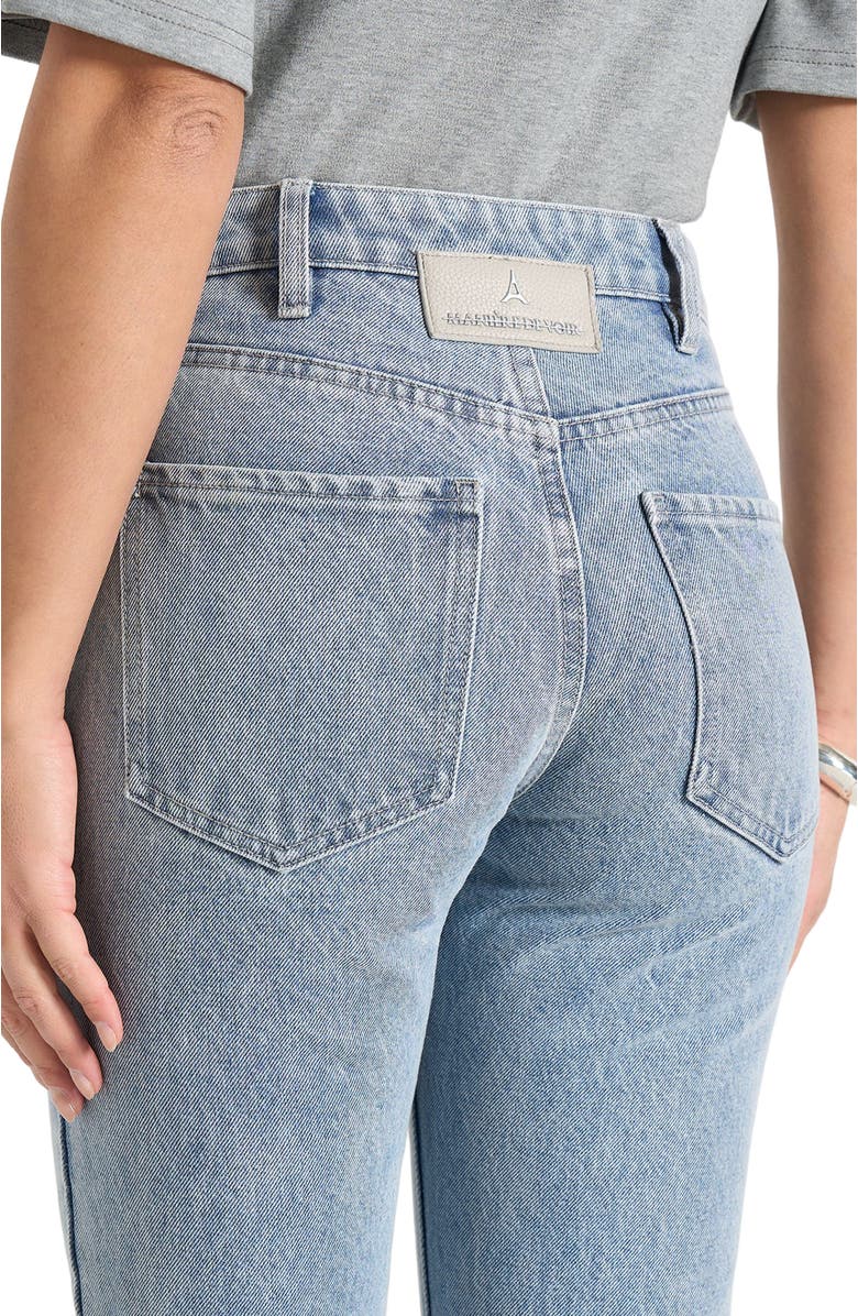Manière De Voir Abbie Stacked Fit And Flare Jean, Alternate, color, Mid Blue