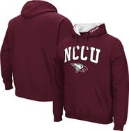 COLOSSEUM Men's Colosseum Maroon North Carolina Central Eagles Arch & Logo 3.0 Pullover Hoodie