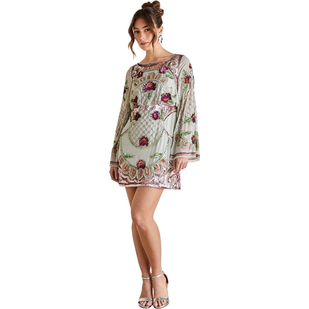 Coast Heavily Embellished Sequin Mini Dress In Multi