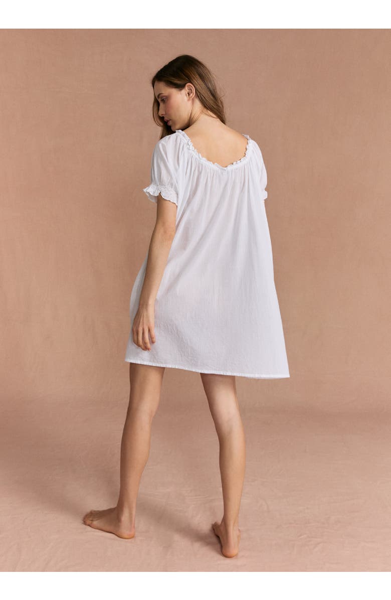 If Only If Clover Nightdress, Alternate, color, White