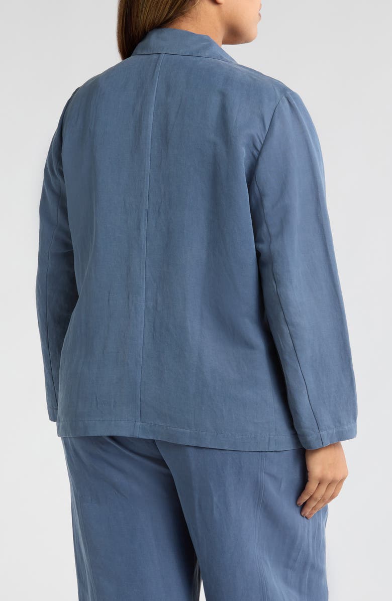 Eileen Fisher Organic Linen & Silk Blazer, Alternate, color, 