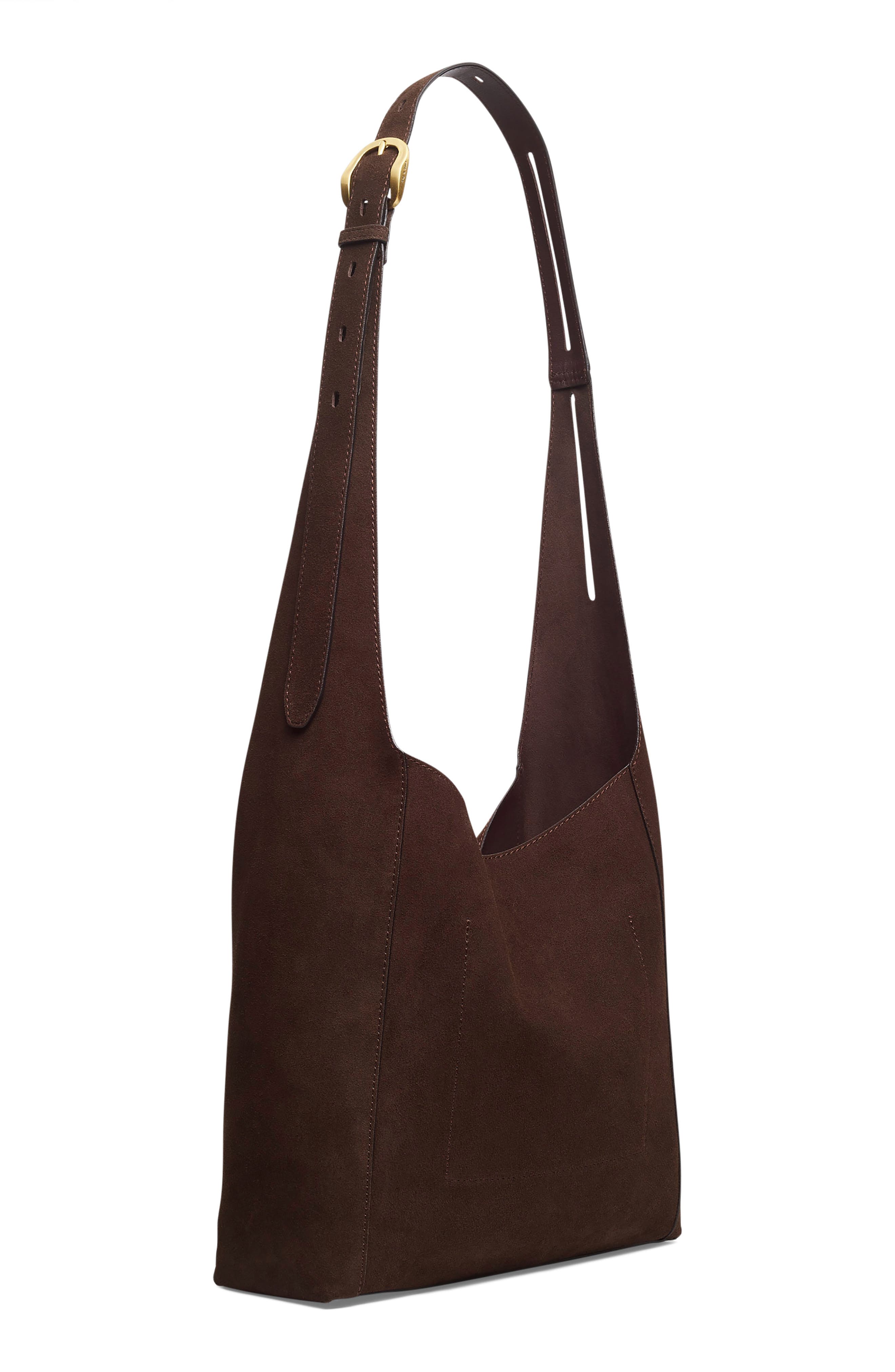 rag & bone Belize Suede Shopper Tote, Alternate, color, 