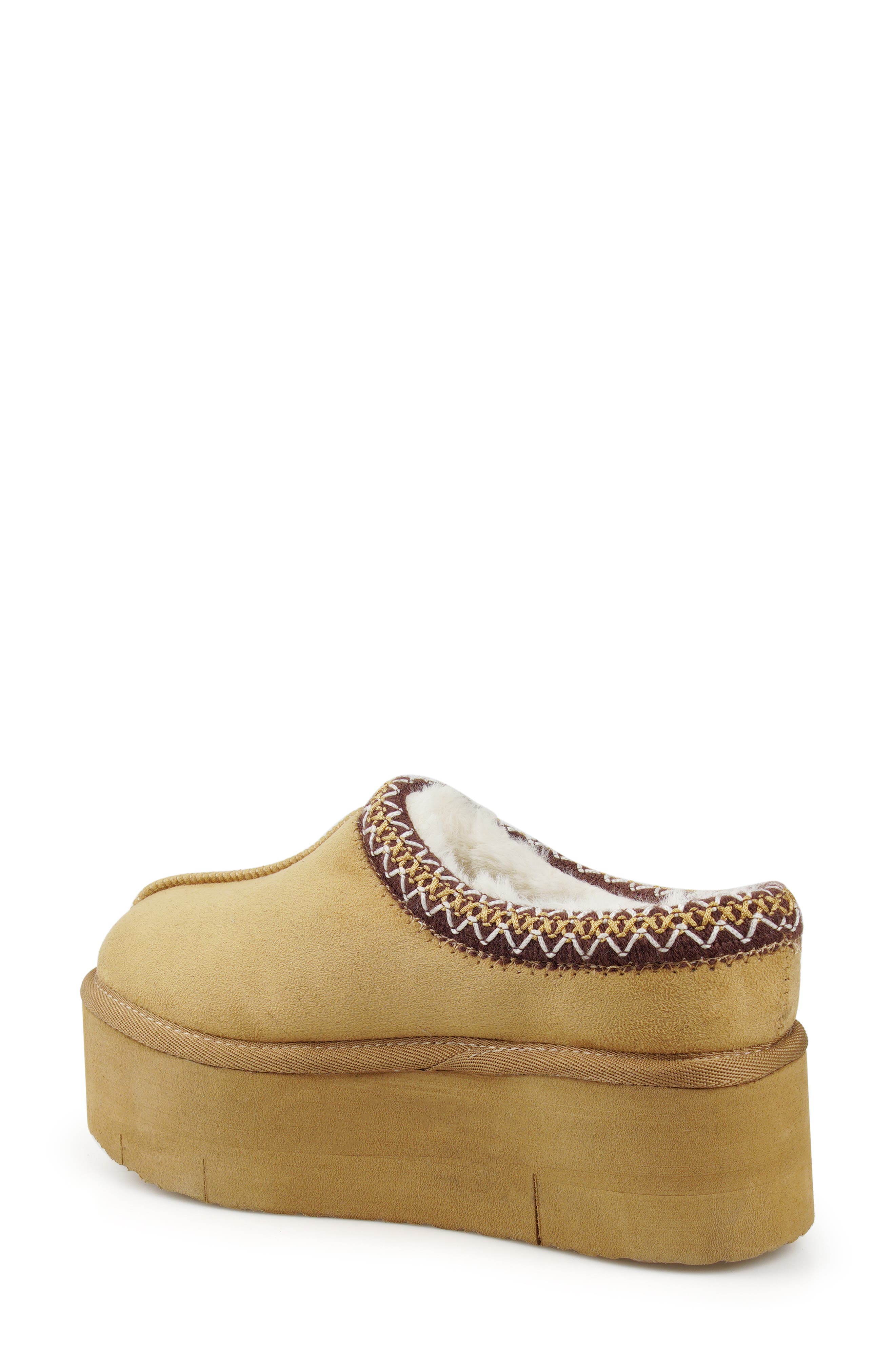 Faux Shearling Platform Bootie, Alternate, color, NEW SAND SUEDETTE - NSASD