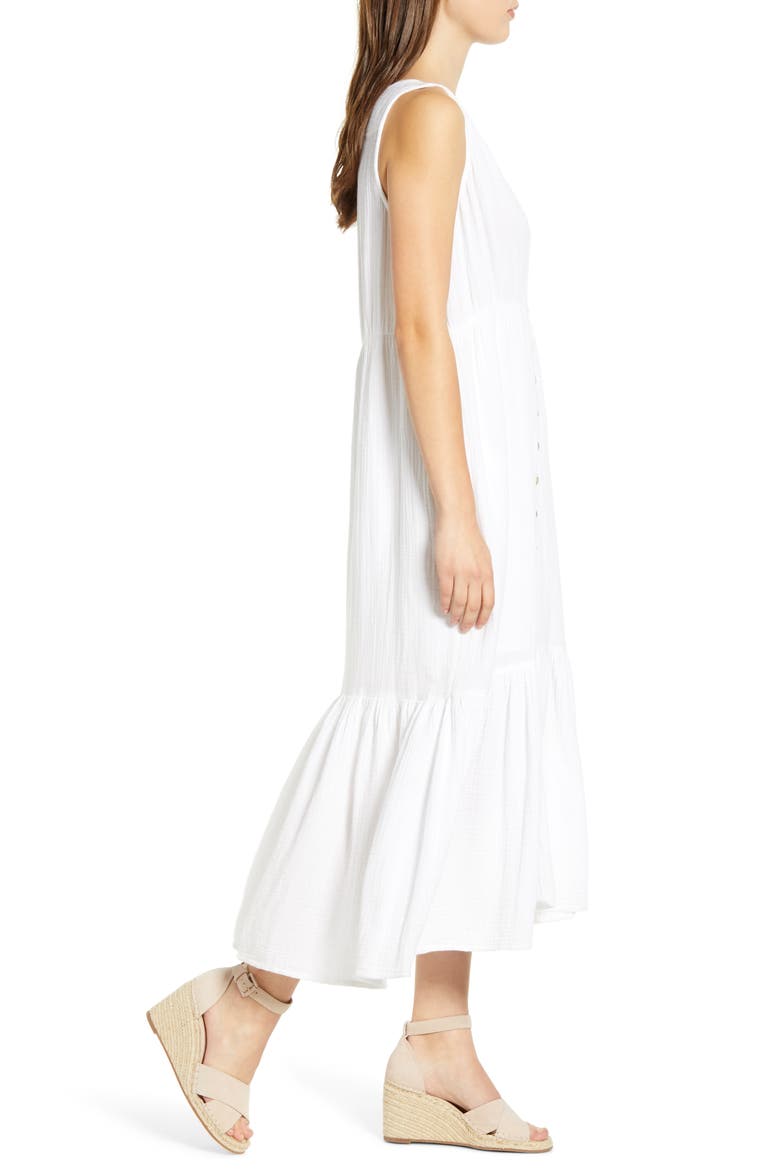Lexa Crinkle Maxi Dress, Alternate, color, WHITE