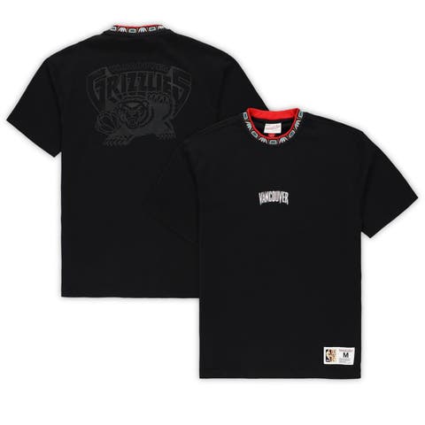 Unisex Mitchell & Ness Black Vancouver Grizzlies Playmaker Vintage Logo T-Shirt
