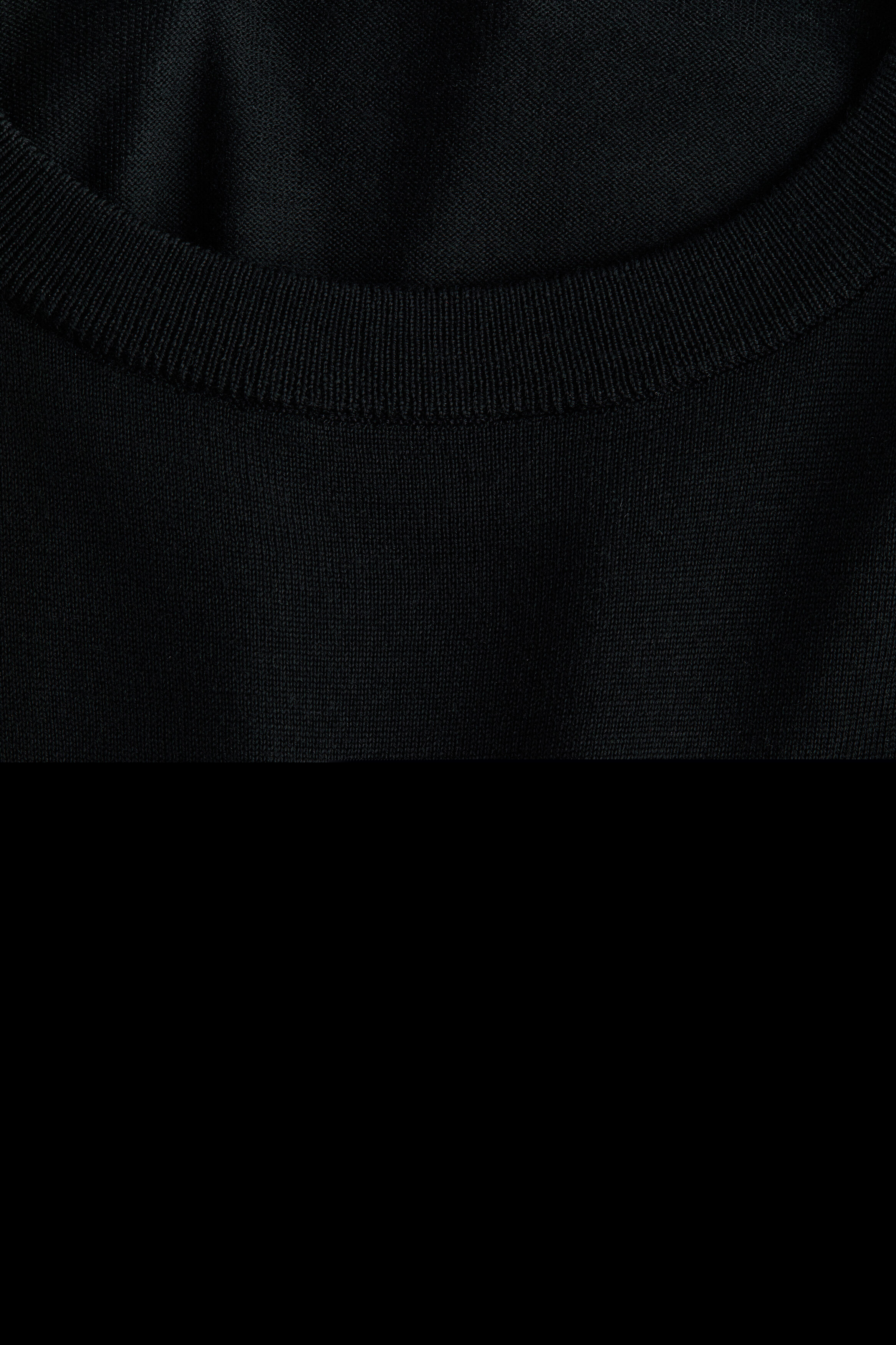 H&M Merino Wool Jumper, Alternate, color, Black